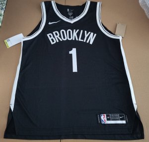 1 Bridges Brooklyn Nets jersey black player version